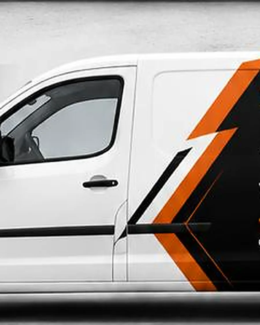 Partial vehicle wrap reference — Brand Visual Advertising vehicle branding
